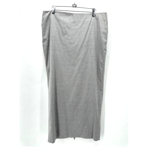 Fabiana Filippi‎ Maxi Skirt Back Zip Womens XL Grey Wool Cashmere Capsule Preppy - Picture 12 of 12